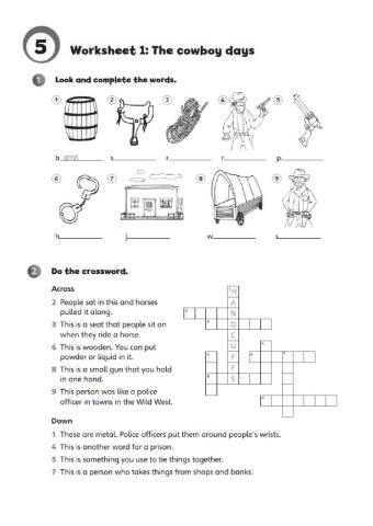 Worksheets unit 5