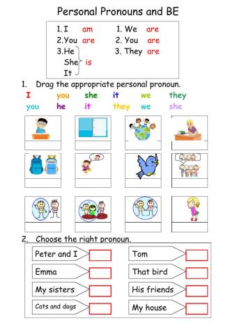 Personal Pronouns and Be