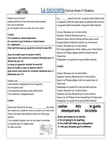 La Bicicleta por Shakira y Carlos Vives