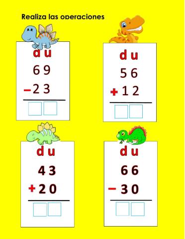 Sumas y restas