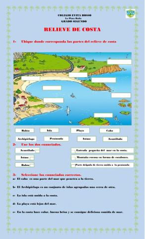 Relieve de costa