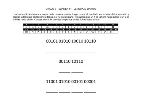 Examen FIchas Binarias