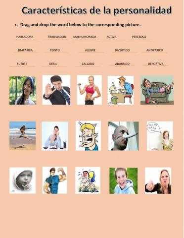 Características de la personalidad