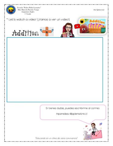 1st Grade - Additions and subtractions