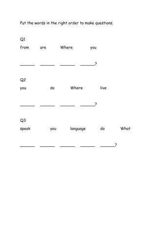 getting to know you questions