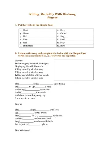 Killing Me Soflty With His Song