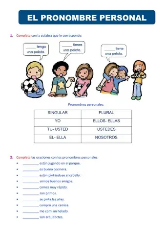 Pronombres personales