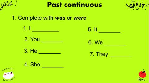 Past continuous