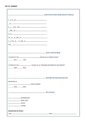 My CV