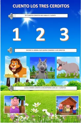 Cuento Los tres cerditos