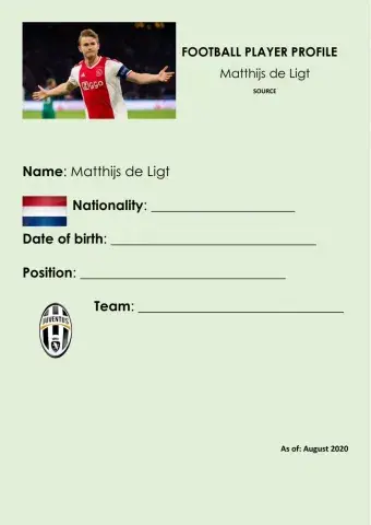Football Player Profile - Matthijs de Ligt