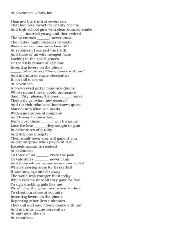 Relative Pronouns - Song