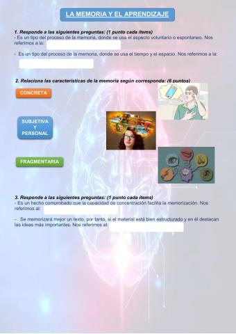 La memoria y el aprendizaje