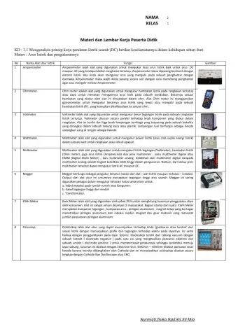 Rangkaian Arus Listrik