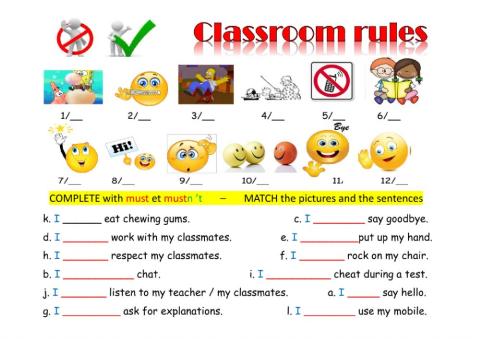 Classroom rules 4°