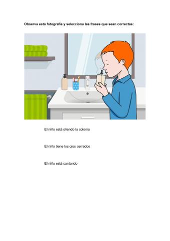 ¿Qué hace el niño?