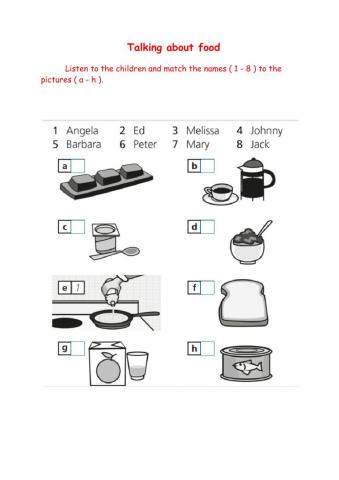 People talking about food