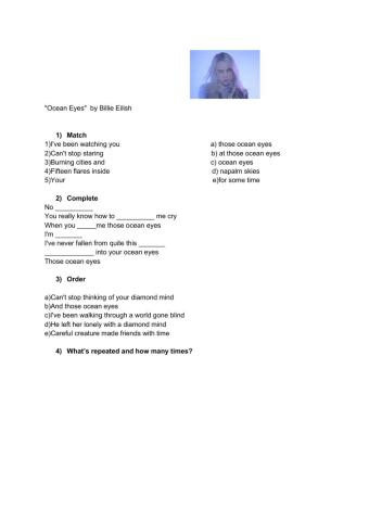 Ocean Eyes- Billie Eilish