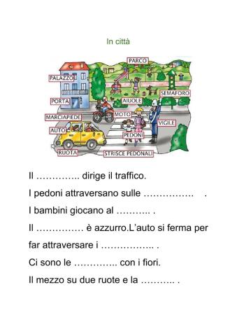 Comprensione breve testo - cloze