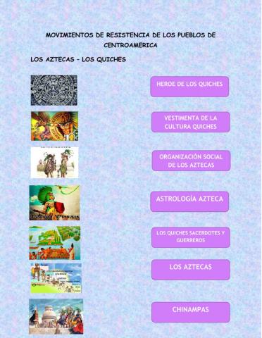 Los aztecas - los quiches