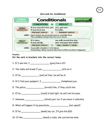 Conditionals