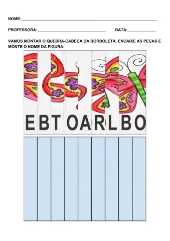 Quebra-cabeça borboleta