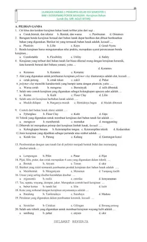 Ayo ulangan kerajina bahan lunak