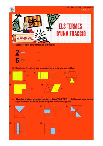 Els termes d'una fracció