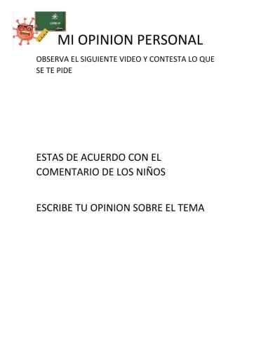 Expresar mi opinion