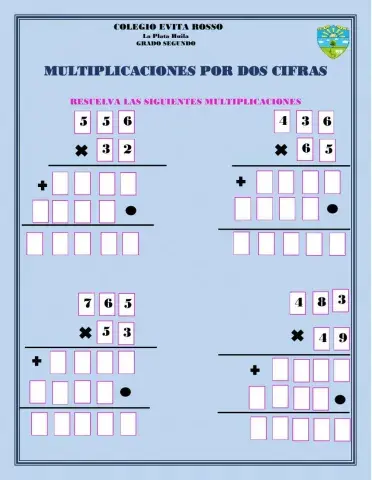Multiplicación por dos cifras