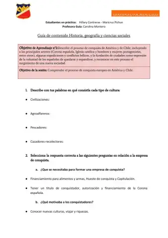 Conquista europea de América y Chile