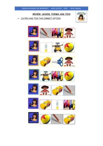 School things-Toys: kinder