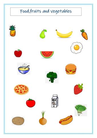 Food,fruits and vegetables