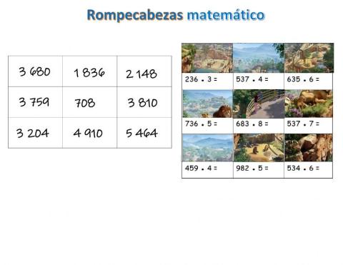 Rompecabezas matemático