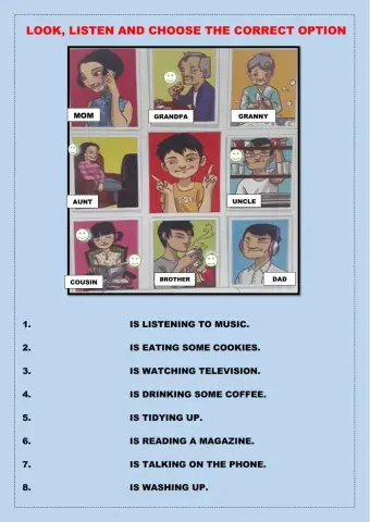 Listen, Read and choose