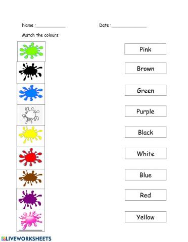 Fill in the blank correct color