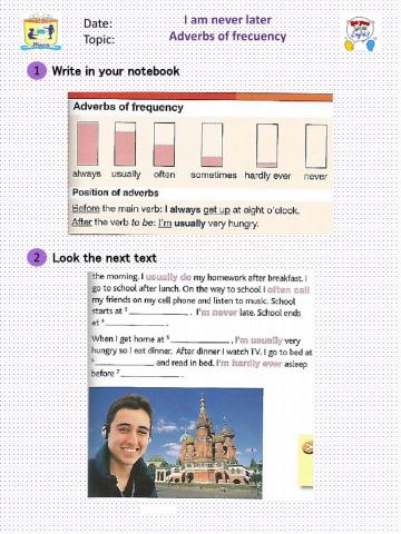 Adverbs of frecuency 2