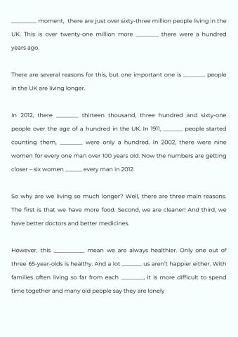 Life expectancy in the UK