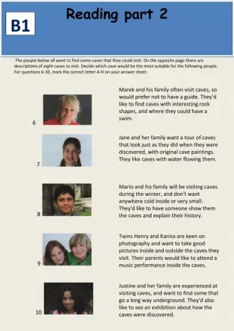 PET - Reading part 2