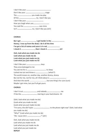 Look what you make me do