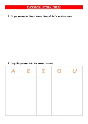 Phonics: Story -Meg-