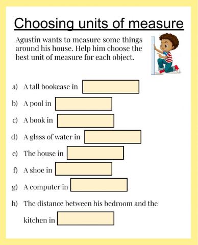 Choosing units of measure