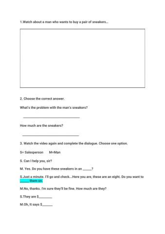 Taking something back to store