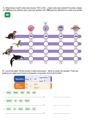 Animals - Simple Present: Questions
