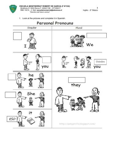 Personal Pronouns