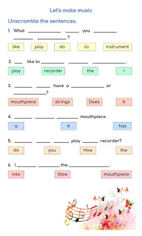 Visiting School - Gr. 5 - 6 Let's make music Review 3