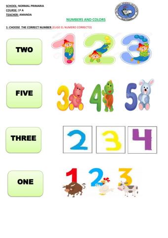 Numbers and colors