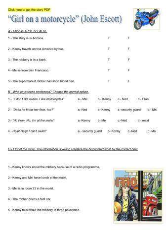 Girl on a Motorcycle