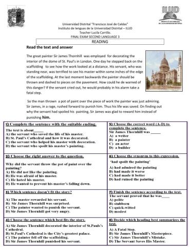 Reading final exam language 3