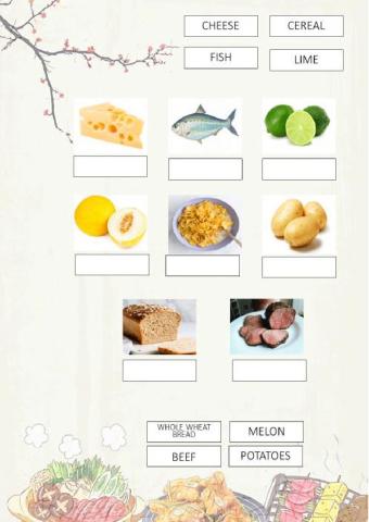 Food - drag and drop